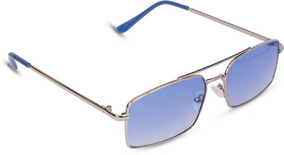 Sunnies Rectangular Sunglasses(For Men & Women, Blue)