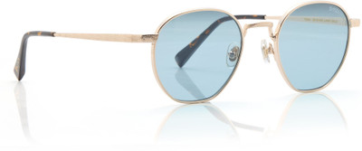 Shisen Fox Round Sunglasses(For Men & Women, Blue)