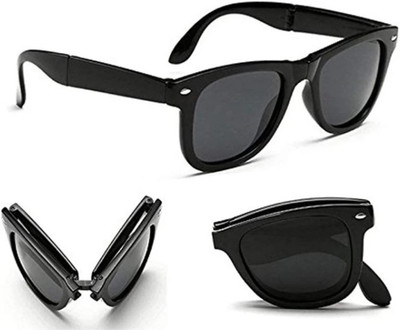 ELLIGATOR Wayfarer Sunglasses(For Men & Women, Black)