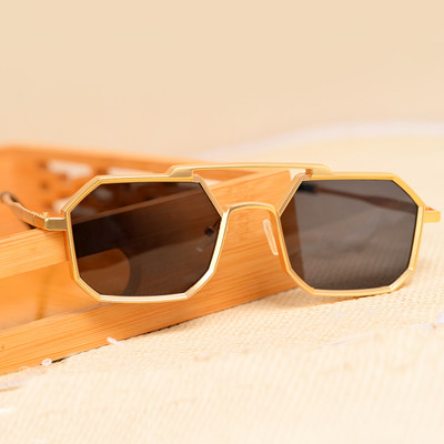 KAPCHA Retro Square Sunglasses(For Men & Women, Grey)