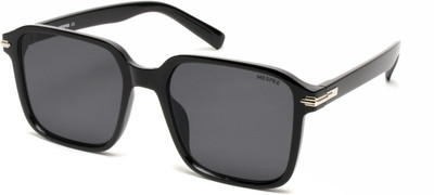 MESPEE Rectangular Sunglasses(For Men & Women, Black)