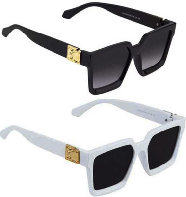 SMSHOPMORE Wayfarer Sunglasses(For Men & Women, Black)