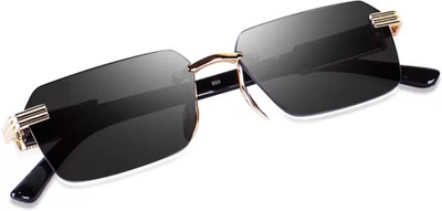 Shade House Rectangular Sunglasses(For Men, Grey)