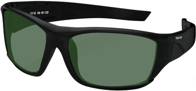 Fastrack Wrap-around Sunglasses(For Men & Women, Green)