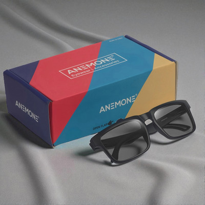 Anemone Retro Square, Wayfarer Sunglasses(For Men & Women, Black)