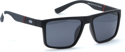 EYEFLICK Retro Square Sunglasses(For Men, Black)