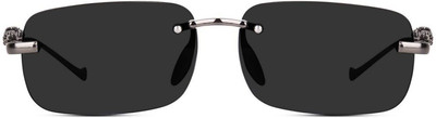GOOD FRIENDS Retro Square Sunglasses(For Boys & Girls, Black)