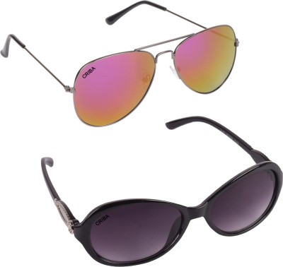 FLOKATI Aviator, Cat-eye Sunglasses(For Boys & Girls, Black)