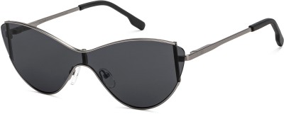 Lenskart STUDIO Cat-eye Sunglasses(For Women, Grey)