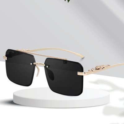 VALWICK Rectangular Sunglasses(For Men & Women, Black)