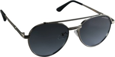 Pushpa Traders Aviator Sunglasses(For Boys & Girls, Grey)