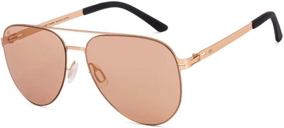 VINCENT CHASE Aviator Sunglasses(For Men & Women, Brown)