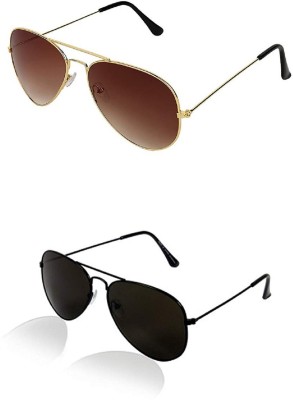 sunwear Aviator Sunglasses(For Men, Black)