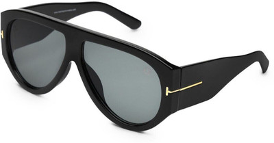 Hashtag eyewear Retro Square Sunglasses(For Men & Women, Black)