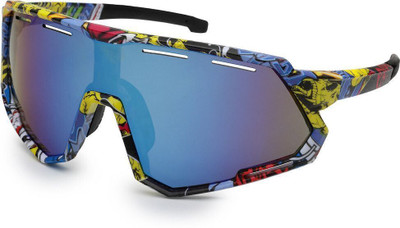 Hashtag eyewear Shield, Sports Sunglasses(For Men & Women, Grey)