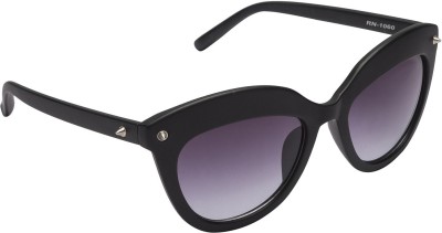 Cristiano Ronnie Cat-eye Sunglasses(For Women, Black)