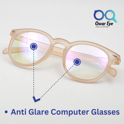 OscarEye Round Sunglasses(For Men & Women, Clear)