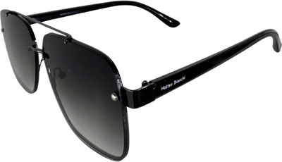 Matteo Bianchi Retro Square, Spectacle  Sunglasses(For Men & Women, Grey)