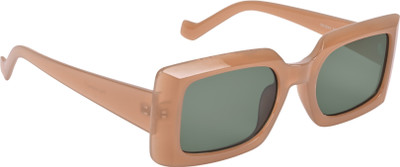NuVew Rectangular Sunglasses(For Men & Women, Green)