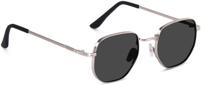 ARICKS Round Sunglasses(For Men & Women, Black)