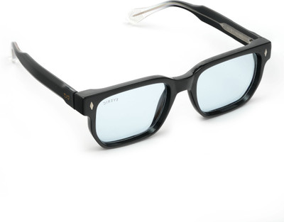 Eyeric Rectangular, Retro Square Sunglasses(For Men & Women, Blue)