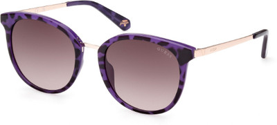 GUESS Retro Square Sunglasses(For Women, Brown)