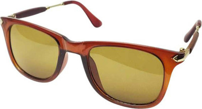 house of common Retro Square Sunglasses(For Men, Brown)