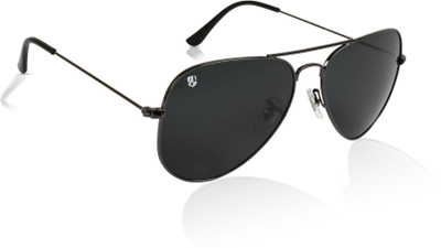 Park Line Aviator Sunglasses(For Men & Women, Black)