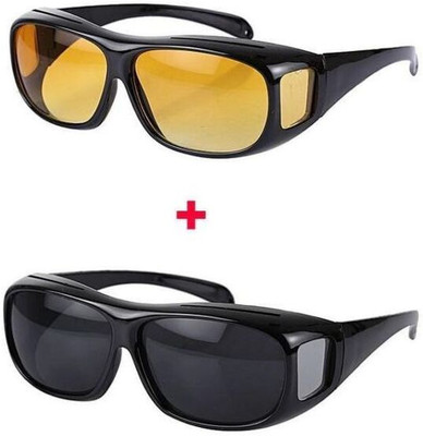 dikvelp HD Vision Goggles-1 Sports Goggles(Black)