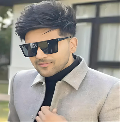 Accentz Retro Square Sunglasses(For Boys & Girls, Black)