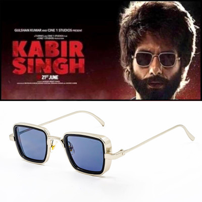 BAJERO Retro Square Sunglasses(For Men & Women, Black)