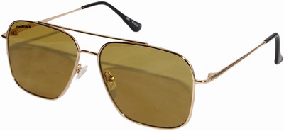 Fastrack Retro Square Sunglasses(For Men & Women, Brown)