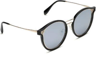 house of common Round Sunglasses(For Women, Grey)