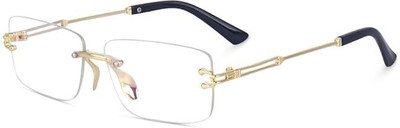 Dannilo Rectangular Sunglasses(For Men & Women, Clear)