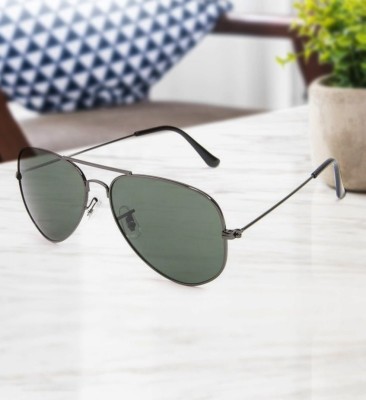 Sunnies Aviator Sunglasses(For Men & Women, Green)
