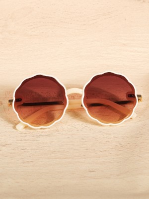 Dukiekooky Round Sunglasses(For Boys & Girls, Brown)