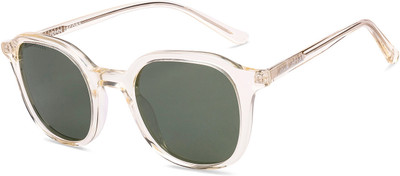 john jacobs Retro Square Sunglasses(For Men & Women, Green)
