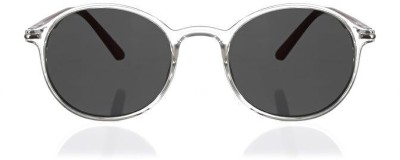 Enrico Round Sunglasses(For Men & Women, Black)