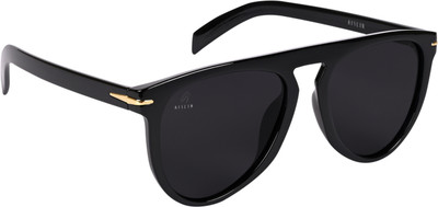 AISLIN Aviator Sunglasses(For Men & Women, Black)
