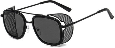 Augen Aviator Sunglasses(For Men & Women, Black)