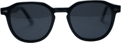 WOWspecs Retro Square Sunglasses(For Men & Women, Black)