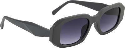 Dressberry Rectangular Sunglasses(For Women, Grey)