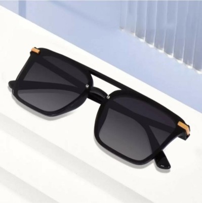 EBRACOLLECTION Retro Square, Wayfarer Sunglasses(For Men & Women, Black)