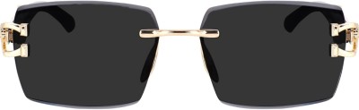 STYLISH LOOK Retro Square Sunglasses(For Boys, Black)