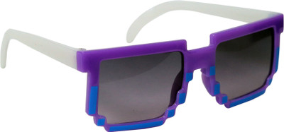 AMOUR Rectangular Sunglasses(For Boys & Girls, Grey)