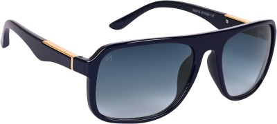 AISLIN Rectangular, Wrap-around Sunglasses(For Men, Blue)