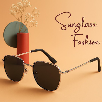 SpadeAces Round Sunglasses(For Men & Women, Black)