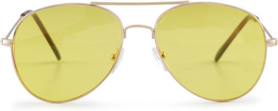 Redex Aviator Sunglasses(For Men, Yellow)