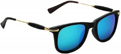 Sunglance Wayfarer Sunglasses(For Men & Women, Blue)