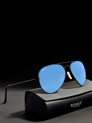 RESIST EYEWEAR Aviator Sunglasses(For Men & Women, Blue)